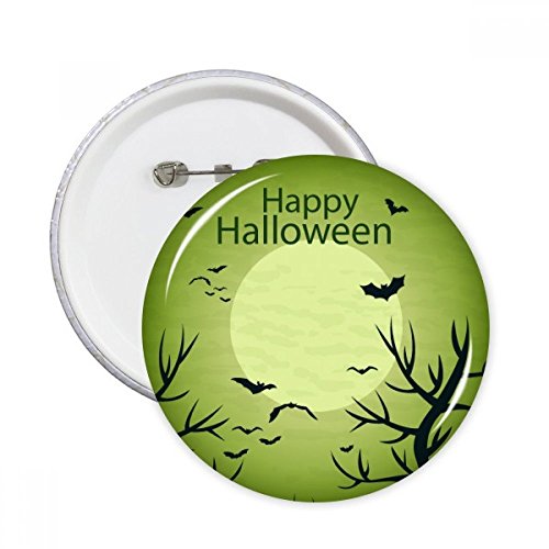 Badge rond Halloween de 5 pièces multicolores en taille L pour décoration de vêtements