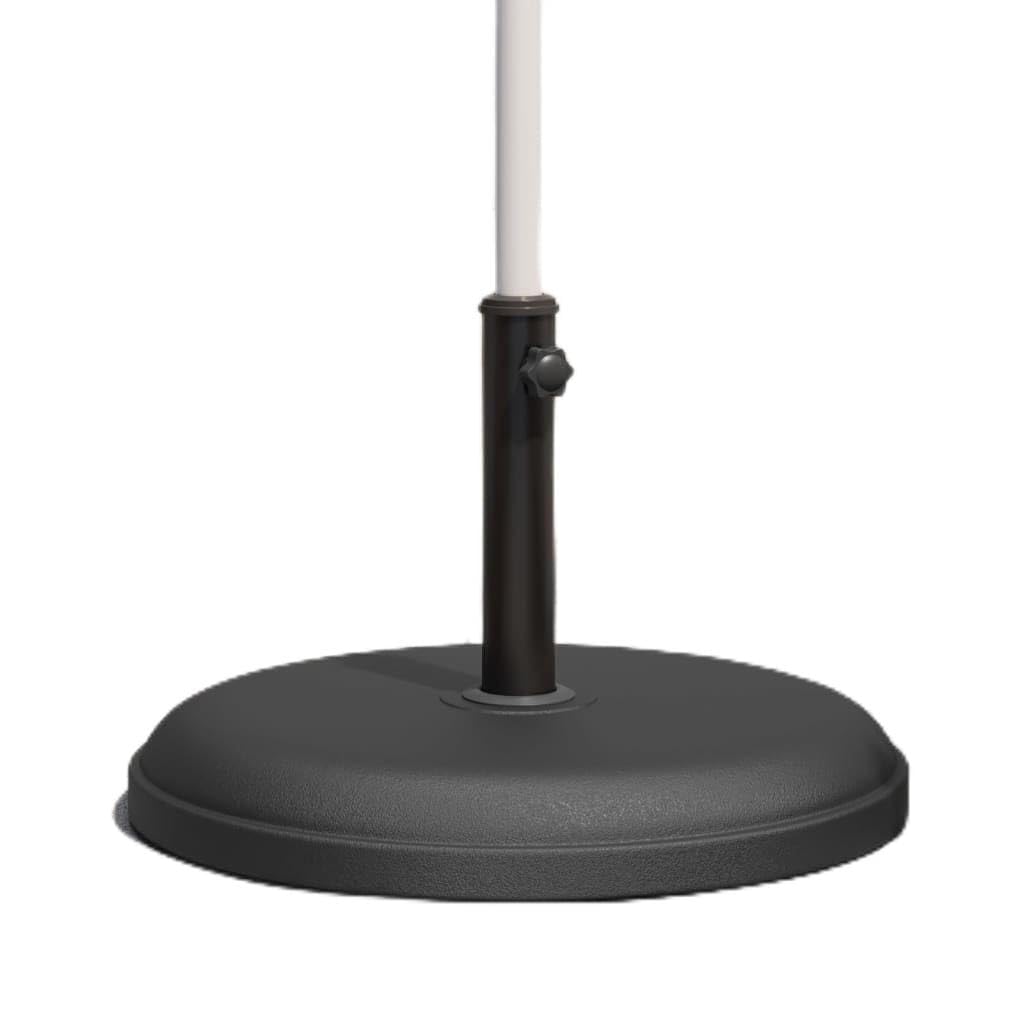 Okrągły stojak na parasole 25 kg wypełniony betonem, podstawa do parasola przeciwsłonecznego z 3 adapterami do masztu Ø 32/35/38 mm, uchwyt mocujący do stabilnego mocowania