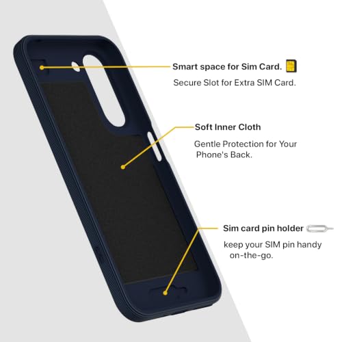 Image of Outlouders Back Cover for OnePlus N6x | Soft Matte Silicone | Slim Fit | Magnetic-Safe Logo Design (Magnetic-Safe Not Compatible) | Shockproof | Camera Protection Bumper Case (Blue)