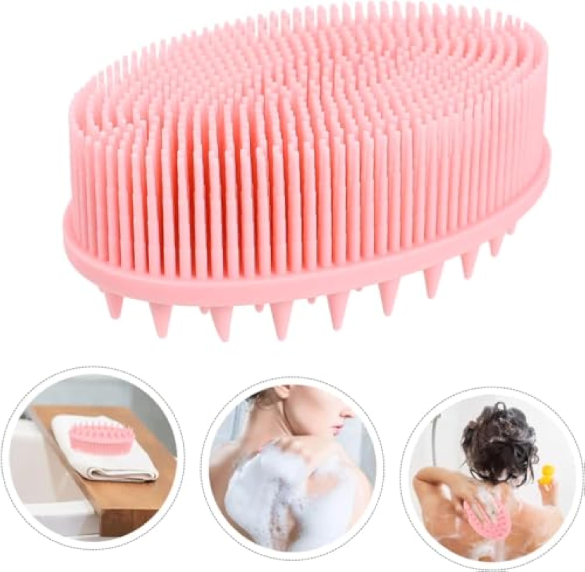 Silicone Bath Brush for Gentle Exfoliation