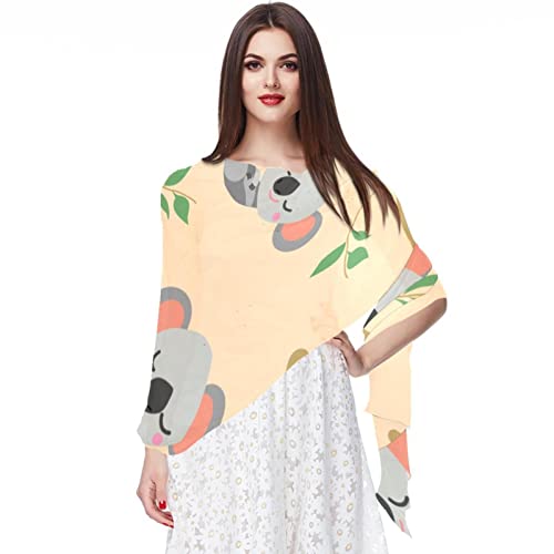 Foulard de course à pied pour femme en mousseline multicolore motif licorne