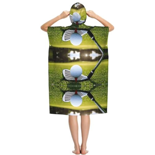 Poncho à capuche microfibre, peignoir à langer pour surf et natation - 3