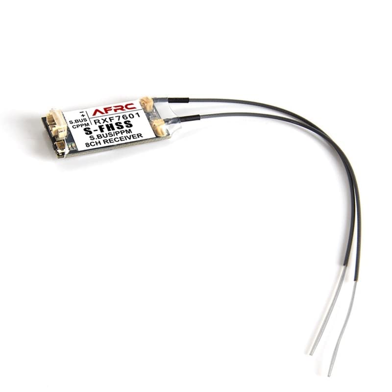 AFRC-RXF7601 Receiver Mini Receiver for Futaba S-FHSS/TM-FH RF Module Remote Control System 18MZ, 14SG, 10J, 8J, 6J Etc - (Color: As Shown)