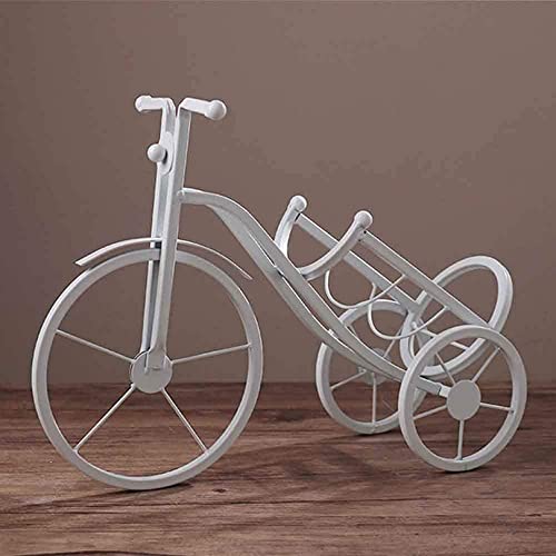 Soporte para Botella de Vino en Forma de Triciclo de Hierro miniatura 1