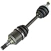 TRQ Front CV Axle Shaft Assembly Set Driver & Passenger Side Compatible with 2000-2006 Nissan Sentra