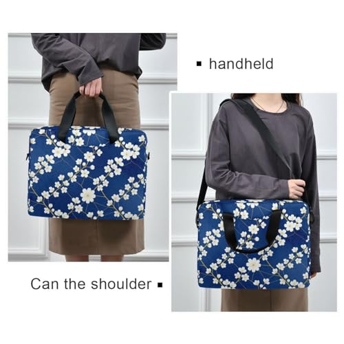 Bolso para Laptop 15.6" Bolsa Cruzada con Asa Azul miniatura 2