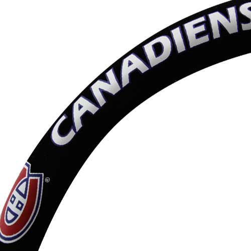 Fremont Die NHL Montreal Canadiens Poly-Suede Steering Wheel Cover, Fits Most Standard Size Steering Wheels, Black/Team Colors