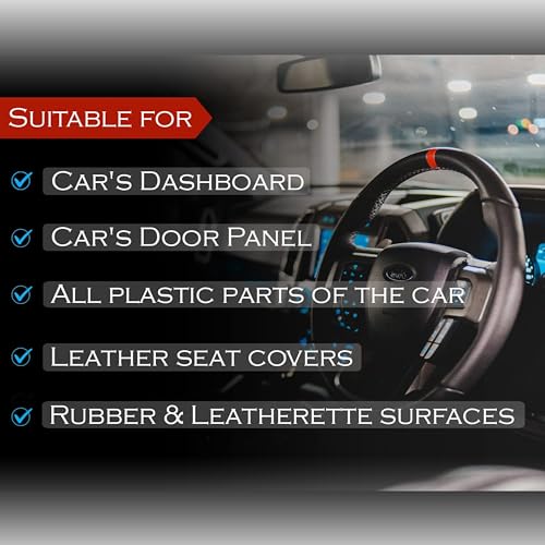 Image of CAR SAAZ Leather Vinyl & Dashboard Polish 5 LTR | Car Dashboard & Interior Polish | Premium Polish for Car Interior, Seats Covers, Door Panels, Leather Surfaces and More | Restores and Protects (5L)