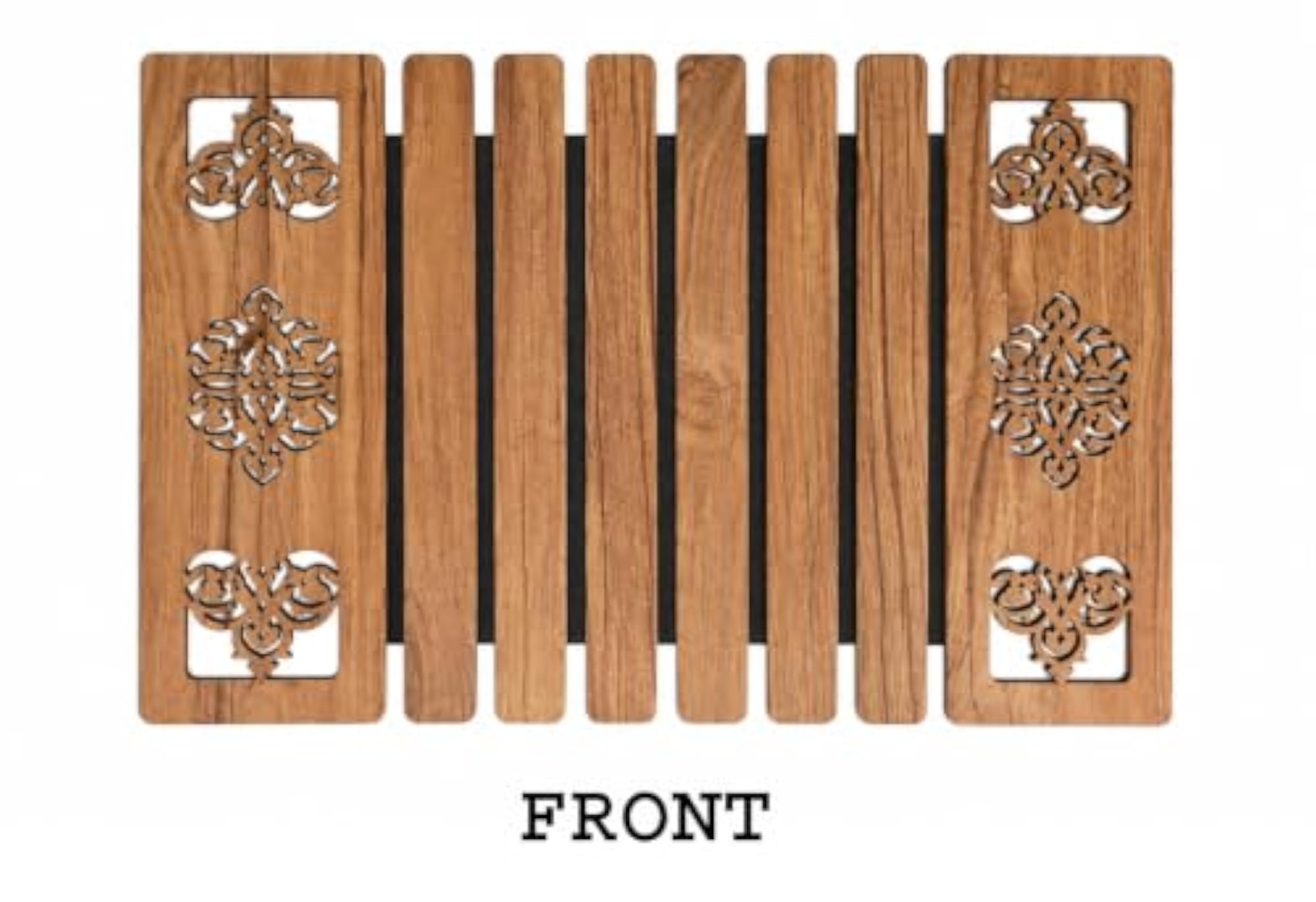 Wooden Foldable Table Placemat Set of 6, Beige