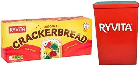 Ryvita Original Crackerbread 200g with Container - Pack of 2