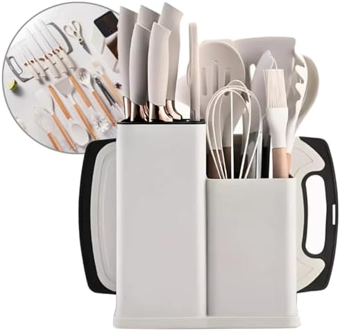 Utensílios para Cozinha Silicone, Kit com 19 Peças, Antiaderente,...