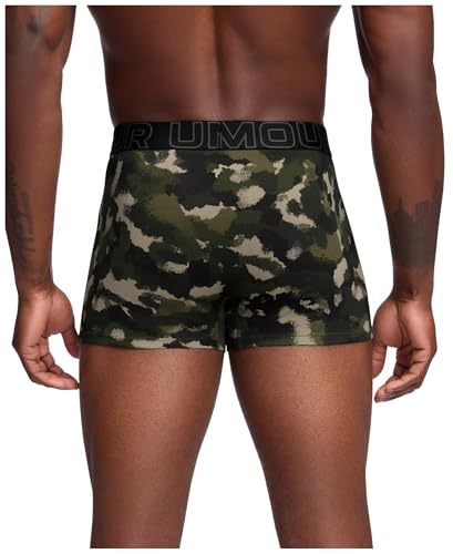 Under Armour Men's Ua Performance Cotton-Print 3 in 3pk,Marine Od Green4