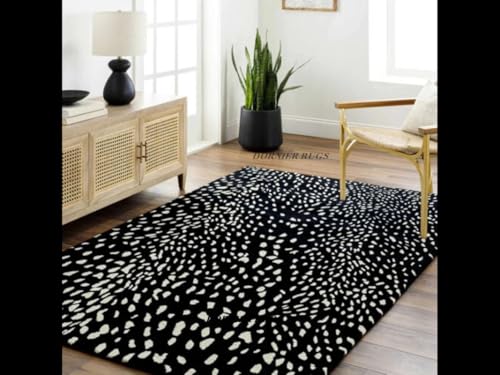 Image of Carpets and Rugs Woolen Thick Floral and Contemporary Designs for Area Rugs, Carpets for Living Room, Bedroom, Hall Size 8x10 feet