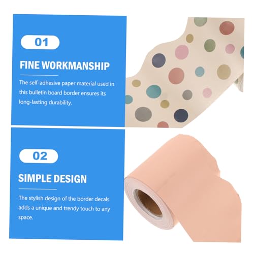 Bordures étanches pour tableau d'affichage stickers décoratifs boho