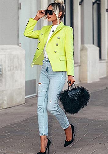 EFOFEI Women's Long Sleeve Solid Color Blazer Casual Work Office Open Front Blazer Jacket Suit Cardigan3