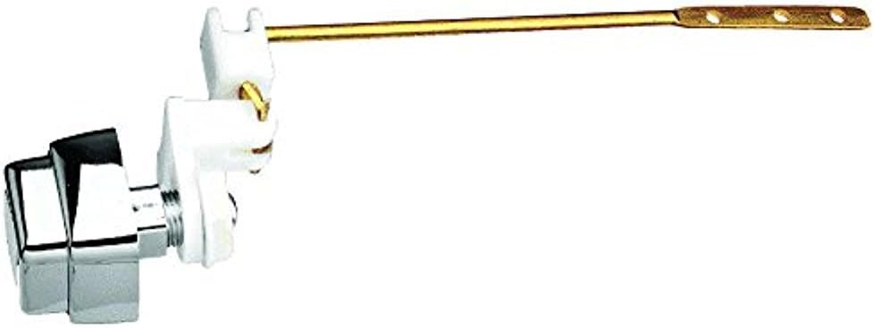 Plumb Pak PP835-65 Push Button Side Mount Universal Fit Toilet Flush Lever Chrome Plated Handle, 8