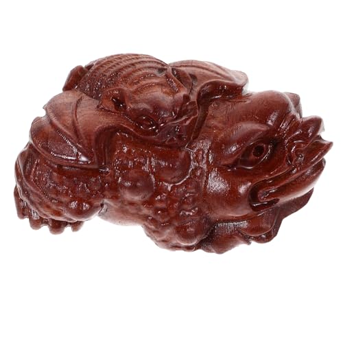 Statue tête de Bouddha bois figurine zen pour décoration maison