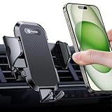 [2 patentierte Lüftungsclips & 360° Drehbar] Um eine universelle Anpassungsfähigkeit und Stabilität in verschiedenen Autos zu schaffen, ist unser Handyhalterung Auto mit 2 verschiedene Lüftungsclips ausgestattet. Dazu passt die Halterung zu 99% von dicken/dünnen Lüftungsgitter. Der Kugelkopf ist um 360 Grad frei drehbar, die Navigation kann horizontal und vertikal verwendet werden. So können Sie den besten Blickwinkel einstellen und sich mehr auf sicheres Fahren konzentrieren.