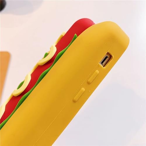 Ultra Thick Soft Silicone Big Hot Dog Case For Apple Iphone 14 13 Iphone13 Iphone14 Huge Hotdog Food Stylish High Fashion Cool Fun Cute Lovely Creative Unique Girls Kids Women Men #TOP5
