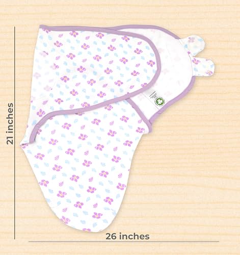 Image of Swaddles for Newborns - 3-Pack Infant Swaddles 0-3 Months - Adjustable Swaddle Sleep Sack - Soft Organic Cotton Baby Wrap for Safe & Cozy Sleep