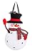 Evergreen Snowman Monogram Outdoor Safe Felt Door Decor