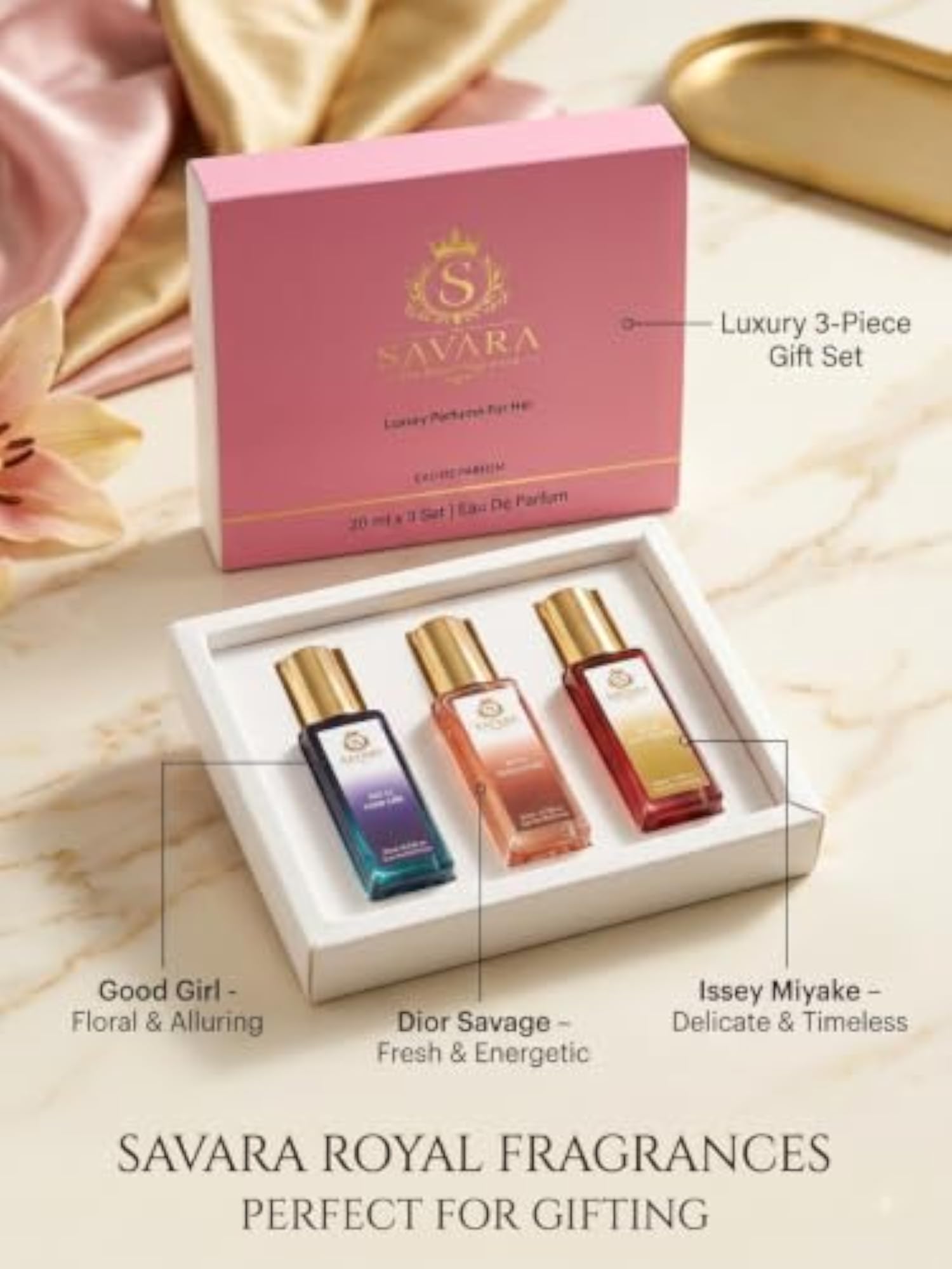 Eau de Parfum for Women, 20 ml x 3 Gift Set