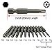 YDLQWCZ Torx Head Screw Driver Bit 12 Pcs Security Torx bit set T5 T6 T7 T8 T9 T10 T15 T20 T25 T27 T30 T40 Size 2 inch Length 1/4 Hex Shank S2 Steel Magnetic Star 6 Point Screwdriver bit set