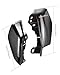 Gloss Black Mid Frame Air Deflectors Heat Shields Deflector Compatible with Harley Touring Street Road King Glide Road Glide Electra Ultra Limited Tri Glide CVO - Vivid Gloss Black (2009-2022)