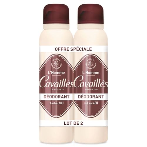 Desodorante para hombre, spray fresco 48H, 2 x 150 ml Rogé Cavaillès