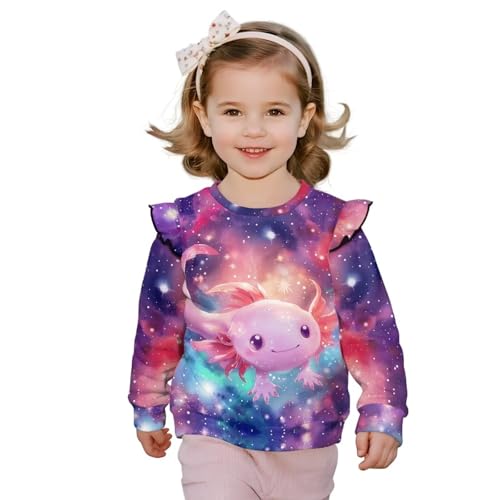 Girl's Sweatshirt Long Sleeve Drop Shoulder Pullover Tops