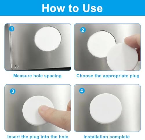 BAPLFT 12 Pack Jet Covers, 1 Inch Rubber Plug, White - 3