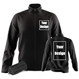 YOWESHOP High Visibility Reflective Workwear Light and thin Safety Jackets Customize Your Logo (S, Black)