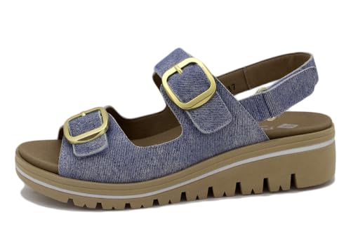 Sandales amovibles PieSanto 240782 en cuir pour soulager les pieds sensibles en été