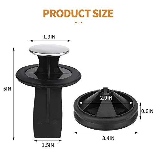 Image of Garbage Disposal Splash Guard, with Waste Disposal Shovel for InSinkErator Evolution Series 3 3 /8 inch QCB-AM Sink Baffle Rubber Drain Cover Upgraded Removable Quiet Collar Strainer Insert Ullnosoo