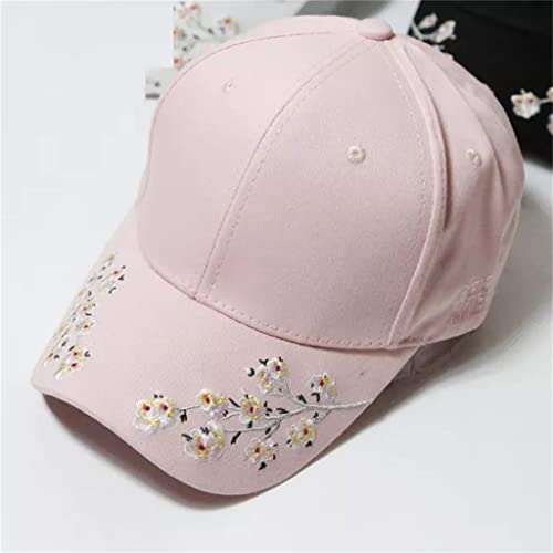 Casquette de baseball broderie fleur chapeau rétro hip hop d'été réglable pour homme et femme