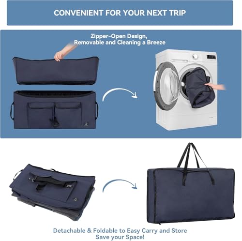 Image of A 4 Pet Dog Car Seat, Under 55 lbs, 2 Safety Belts & Storage Bags