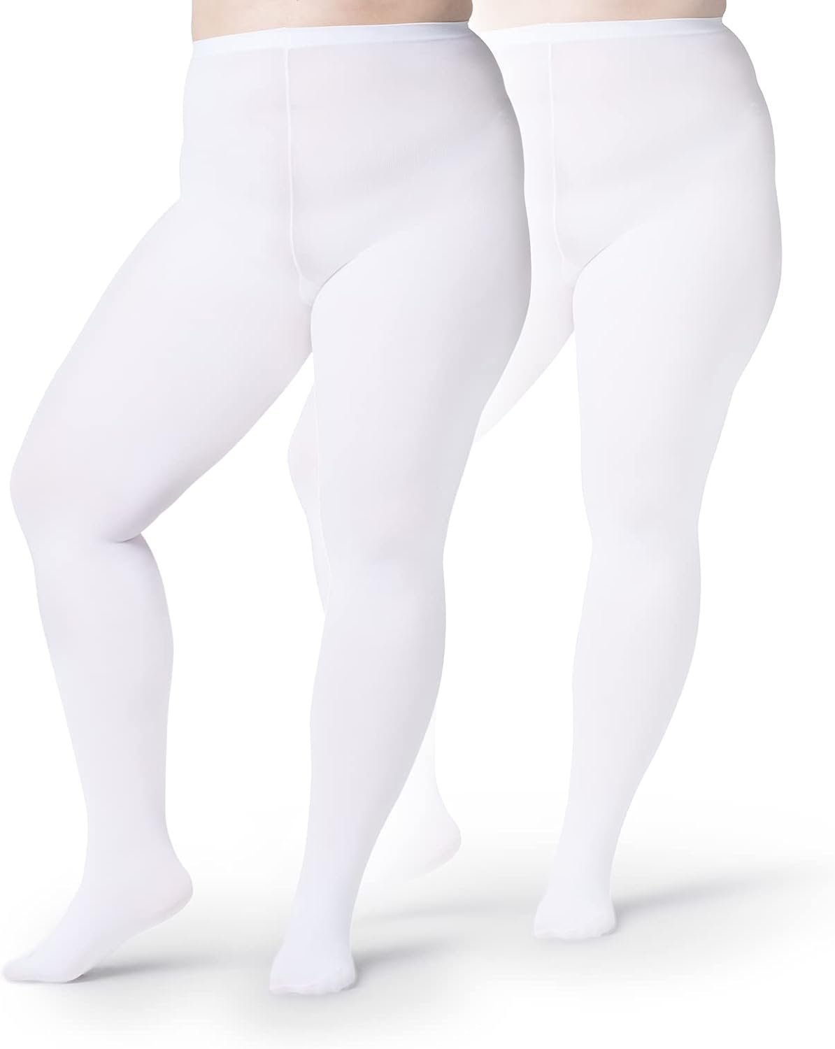 Silky Toes Plus Size Opaque Winter Tights for Women 80D-Thick Warm Durable & Comfortable Stretch Pantyhose for Curvy Woman