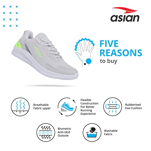 ASIAN Men's Newton-01 Sports Running Shoes Latest Stylish Casual Sneakers,Lace up Lightweight Shoes for Running