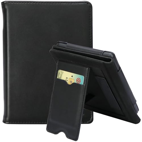 Custodia per 6'' Kobo Clara BW/Clara Colour/Clara 2E, Tolino Shine Color/Shine 5/Shine 4, Protettiva Folio Cover con Standby/Risveglio - Nero