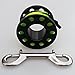 FytStycale Diving Gear Finger Spool with Steel Snap Bolts Accessory, Black