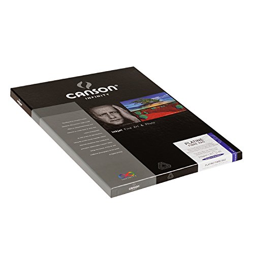 Canson Infinity Platine Fibre Rag Fine Art Paper, 310 Gram , 8.5 x 11 Inch, 25 Sheets (206211031)