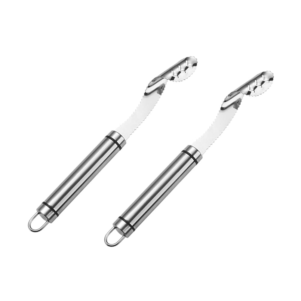 CTRLZS Pepper Seed Corer Remover,Stainless Steel Pepper Seed Corer Remover with Serrated Teeth,Portable Vegetable Seed Remover