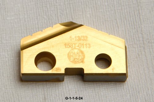 1-13/32 (1.4062) DIAMETER SPADE DRILL INSERT, SERIES 3, SUPER COBALT TIN COATED