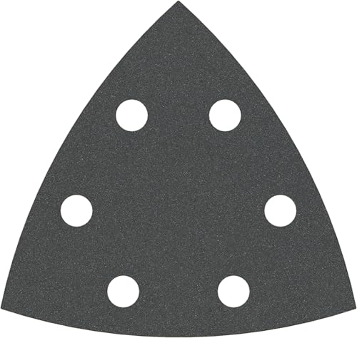 Bosch 5x PRO Plastic and Hard Stone F355 Schleifblatt (für Beton, Harter Stein, Ø 93x93 mm, Körnung 240, Professional Zubehör Multifunktionswerkzeug, Deltaschleifer)