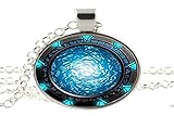 NXTU Stargate Portal Atlantis Necklace Art Charm Jewelry Friend Gift