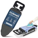 DrySmart Tabla de Planchar de Mesa, pequeña Mesa de Hierro Plegable con Funda para Tabla de Planchar, Patas Antideslizantes, Ligera y Superficie de prensado compacta de 76 x 30 cm, fácil