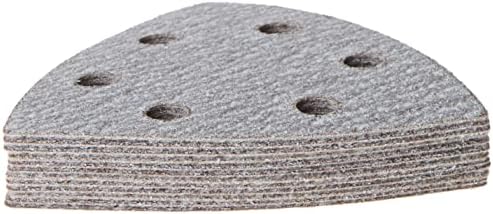 DEWALT DWASPTRI08 Hook and Loop Triangle 80 Grit Sandpaper, 12-Pack , grey