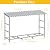 LIANTRAL 4ft Firewood Rack Outdoor with Cover, Heavy Duty Metal Fire Wood Storage Rack for Indoor Outdoor, Log Holder Stand for Fireplace