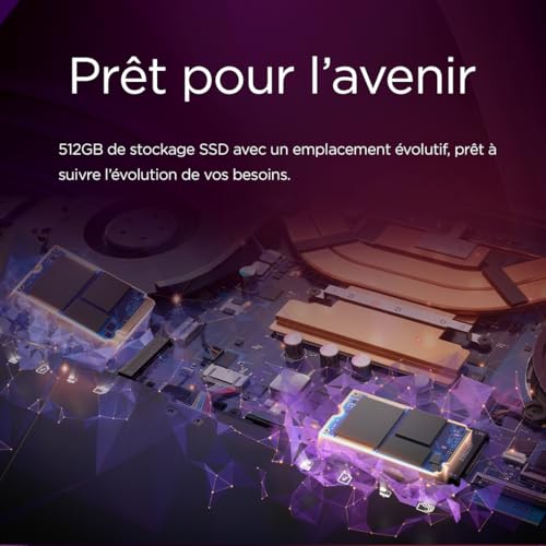 Lenovo IdeaPad Slim 3 15Q8X10 Ordinateur Portable 15.3'' WUXGA Copilot+ Snapdragon X X1 26 100 RAM SSD Qualcomm Adreno Windows 11 Home Clavier AZERTY Français - vue 3