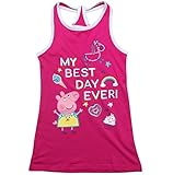 Top aktuelles Design Peppa Wutz Kleid Mädchen Peppa Pig Kurz (Fuchsia, 92-98)